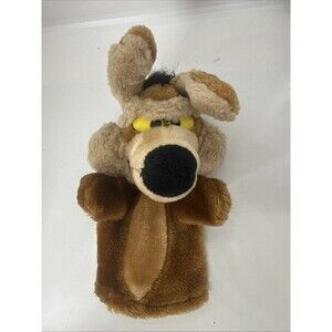 Vintage 1993 Wile E Coyote 11" Plush Hand Puppet 24K Mighty Star Warner Bros